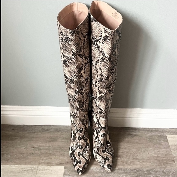 Kimari Snake Print Heel Boot - Picture 2 of 6